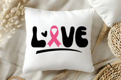 LOVE SVG | Breast Cancer Awareness SVG Product Image 5