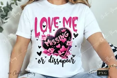Love Me Or Disappear Funny PNG | Crazy Girlfriend PNG Product Image 3