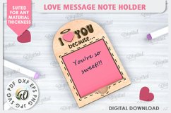 Love Message Note Holders Laser Cut Bundle. Love SVG Product Image 6