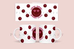love more worry less smiley coffee glass wrap svg glass mug svg presized for 11oz and 15oz glass ready to cut and sublimation files
