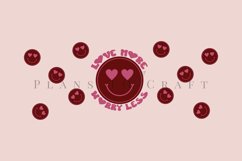 love more worry less smiley coffee glass wrap svg glass mug svg presized for 11oz and 15oz glass ready to cut and sublimation files