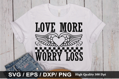love more worry loss SVG - Valentine&#039;s Day Design Product Image 1