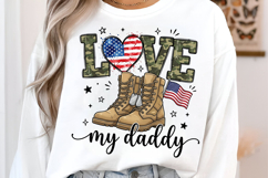 Love My Daddy Png, Dad Military Png Product Image 2