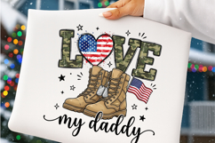 Love My Daddy Png, Dad Military Png Product Image 4