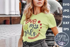 Love My Girls | Softball Svg Design File Product Image 1