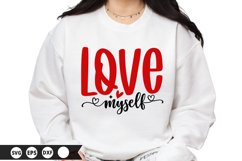 Love Myself - Valentine&#039;s Day SVG Design Product Image 1
