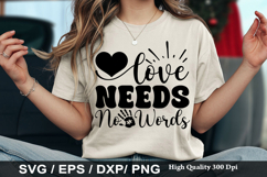 Autism Awareness SVG Design - Love Needs No Words Product Image 3