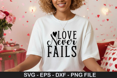 Valentine's Day SVG Design -Love more worry less Product Image 3