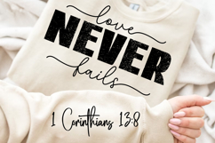 Love Never Fails Sleeve SVG Design Product Image 2