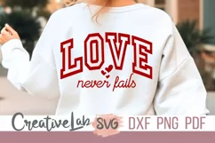 Love Never Fails SVG