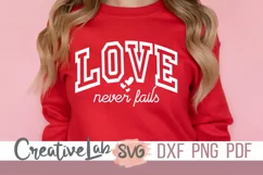 Love Never Fails SVG