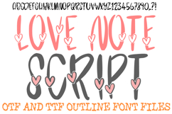 Love Note Script Font Marker Love Valentines Doodle Lettering Cartoon ABC OTF by Squeeb Creative