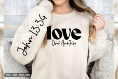 Love One Another - Christian Sleeve T-Shirt Design Product Image 3