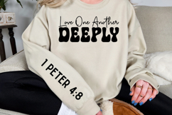 Love one another deeply Sleeve SVG Design Product Image 3