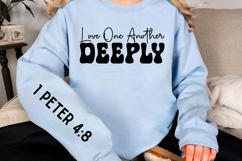Love one another deeply Sleeve SVG Design Product Image 2