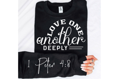 Love One Another Deeply Sleeve SVG Design Product Image 2