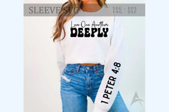 Love one another deeply Sleeve SVG Design Product Image 1