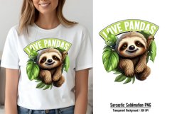 Funny Animal Quotes Sublimation, Love pandas Product Image 1