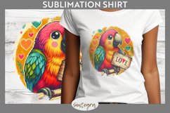 Love Parrot v1 T-shirt Sublimation Product Image 1