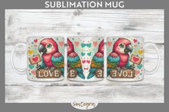 Love Parrot v3 Mug Wrap Sublimation Product Image 1