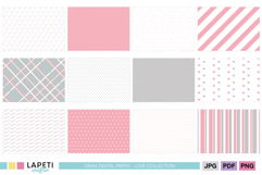 Love-themed printable backgrounds in soft colors