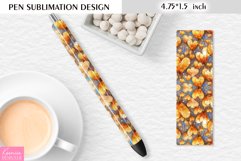 Gold Stained Glass Hearts|Valentines Day Pen Sublimation Product Image 1