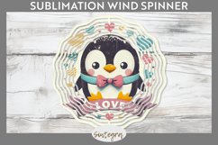 Love Penguin v1 Wind Spinner Sublimation Product Image 1