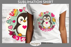 Love Penguin v2 T-shirt Sublimation Product Image 1