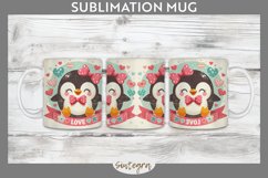 Love Penguin v3 Mug Wrap Sublimation Product Image 1