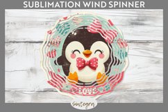 Love Penguin v3 Wind Spinner Sublimation Product Image 1