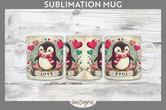 Love Penguin v4 Mug Wrap Sublimation Product Image 1