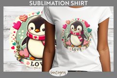 Love Penguin v4 T-shirt Sublimation Product Image 1