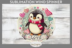 Love Penguin v4 Wind Spinner Sublimation Product Image 1