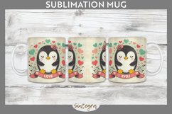 Love Penguin v6 Mug Wrap Sublimation Product Image 1
