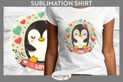 Love Penguin v6 T-shirt Sublimation Product Image 1