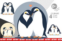 Clipart Love Penguin Product Image 1