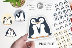 Sticker Love Penguin Product Image 1
