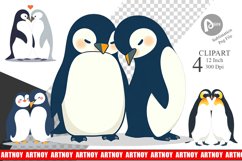 Clipart Love Penguin Product Image 1