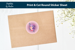 Love Peony Print and Cut Sticker