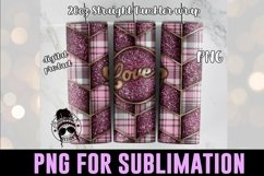 Love Tangram Tumbler Wrap| Valentine Sublimation Product Image 1