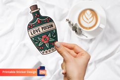 Love Poison Bottle Sticker, Romantic Potion Sticker Product Image 1
