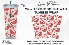 Love Potion Starbucks No Gap 24oz Acrylic Tumbler Wrap Product Image 1
