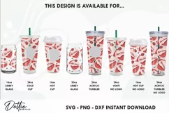Love Potion Starbucks No Gap 24oz Acrylic Tumbler Wrap Product Image 3