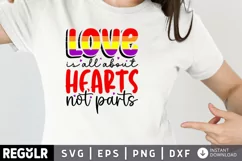 Love is all about hearts SVG, Gay SVG Design Product Image 1