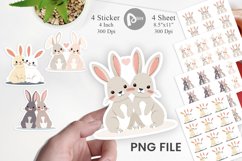 Sticker Love Rabbit Product Image 1