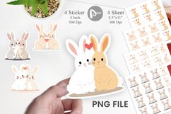 Sticker Love Rabbit Product Image 1
