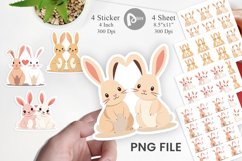 Sticker Love Rabbit Product Image 1