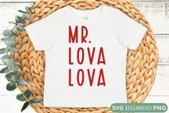 Mr Lova Lova SVG | Boy Valentine SVG | Sublimation Product Image 2