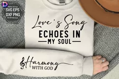 Loves Song Echoes in My Soul Sleeve SVG Product Image 1