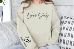 Love's Song Sleeve SVG, Christian Sleeve SVG Product Image 3